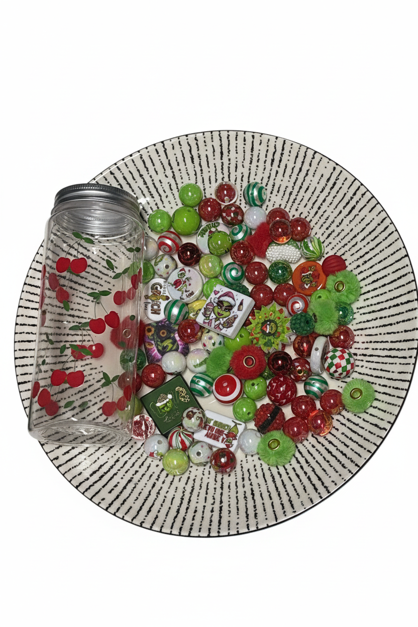 π Grinchmas Christmas Bead Mix π