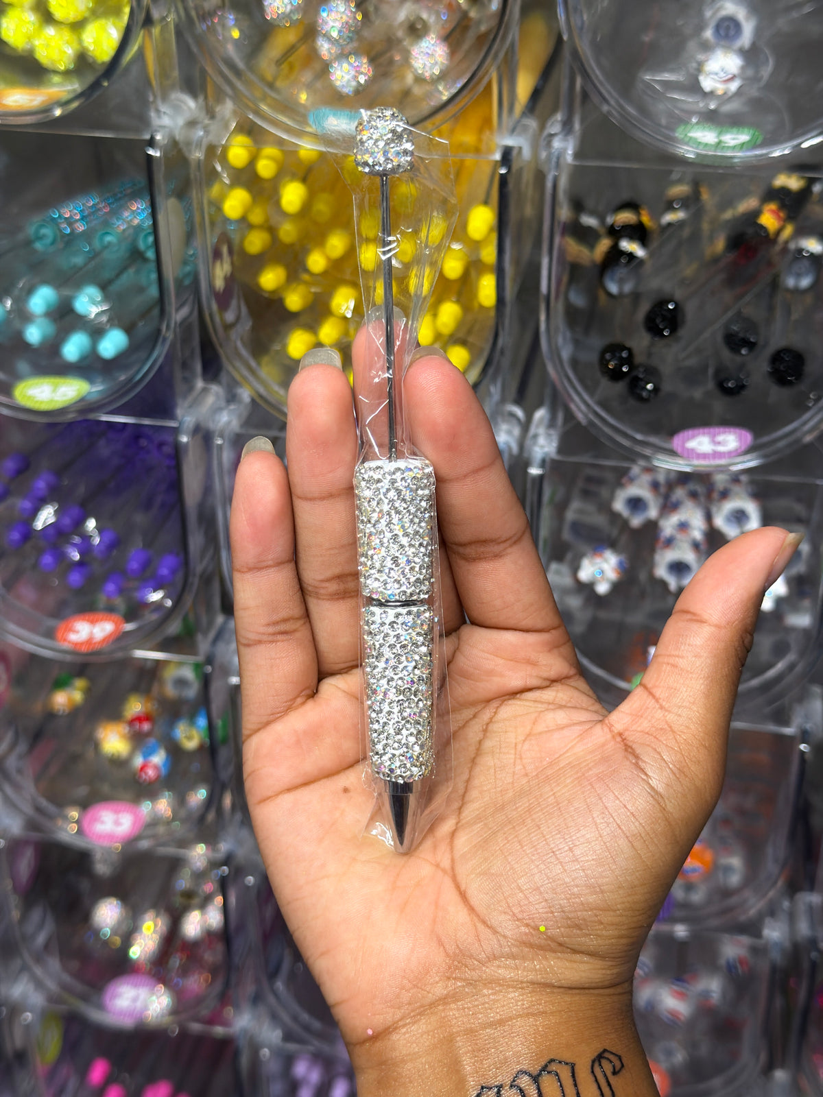 Sliver Rhinestone pen #80