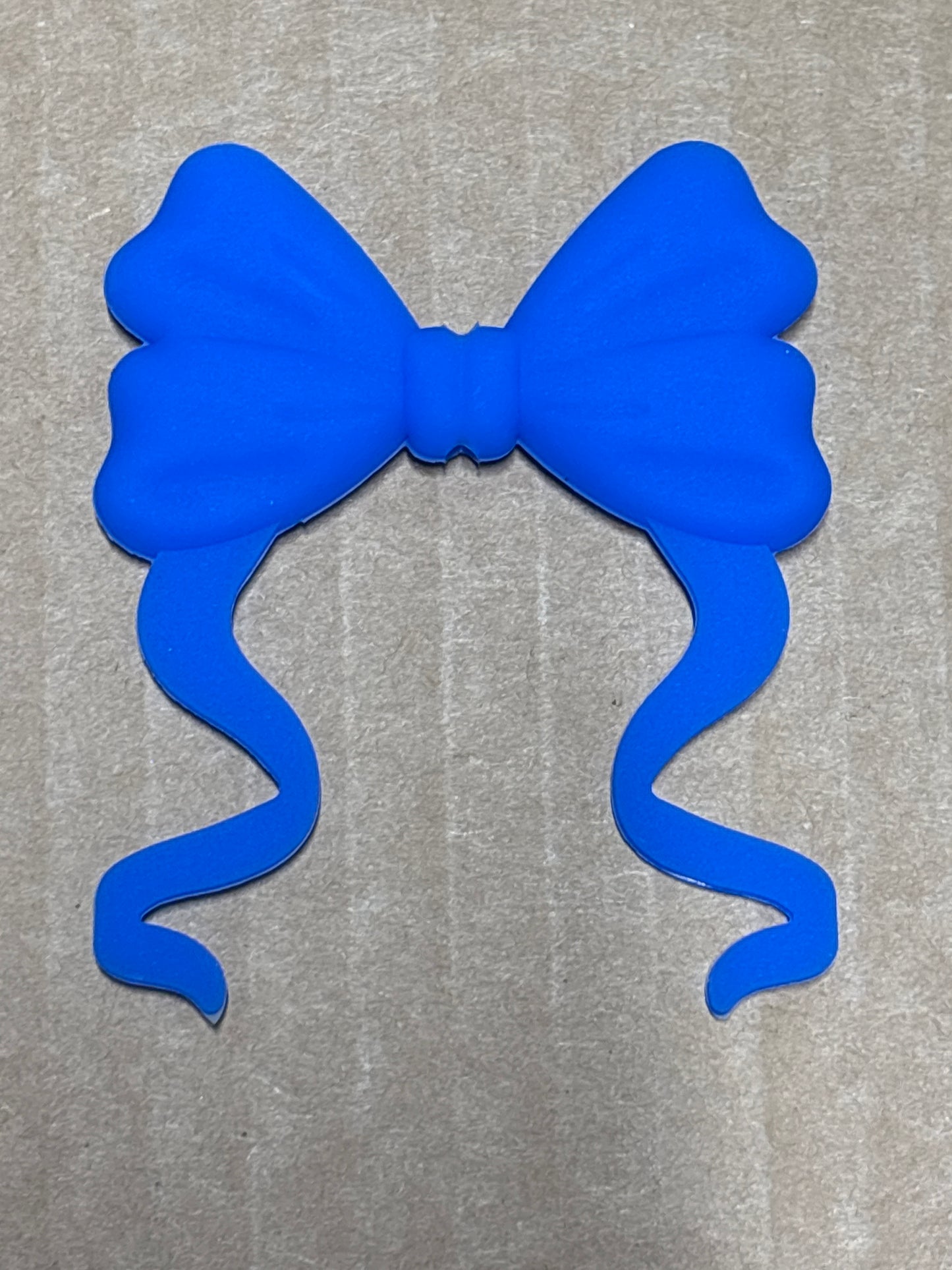 Blue silicone flat bow