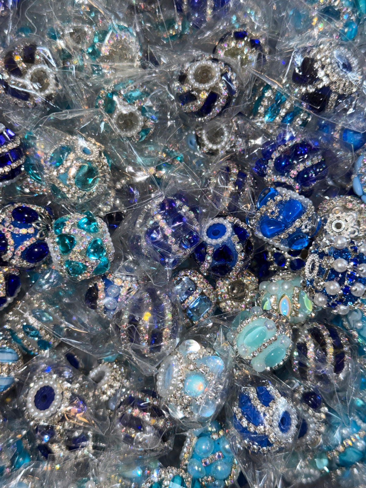 (Random pick )Blue fancy bead #301