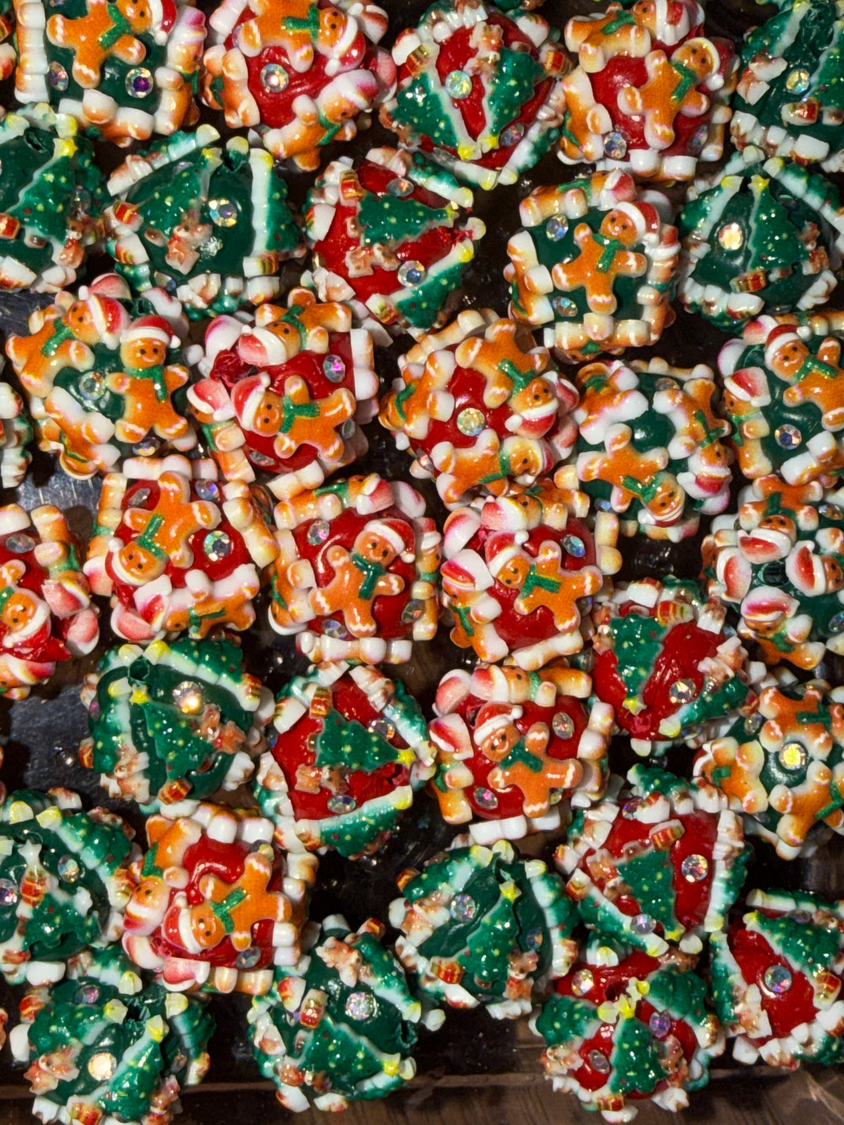Random pick Christmas fancy arylic bead #315