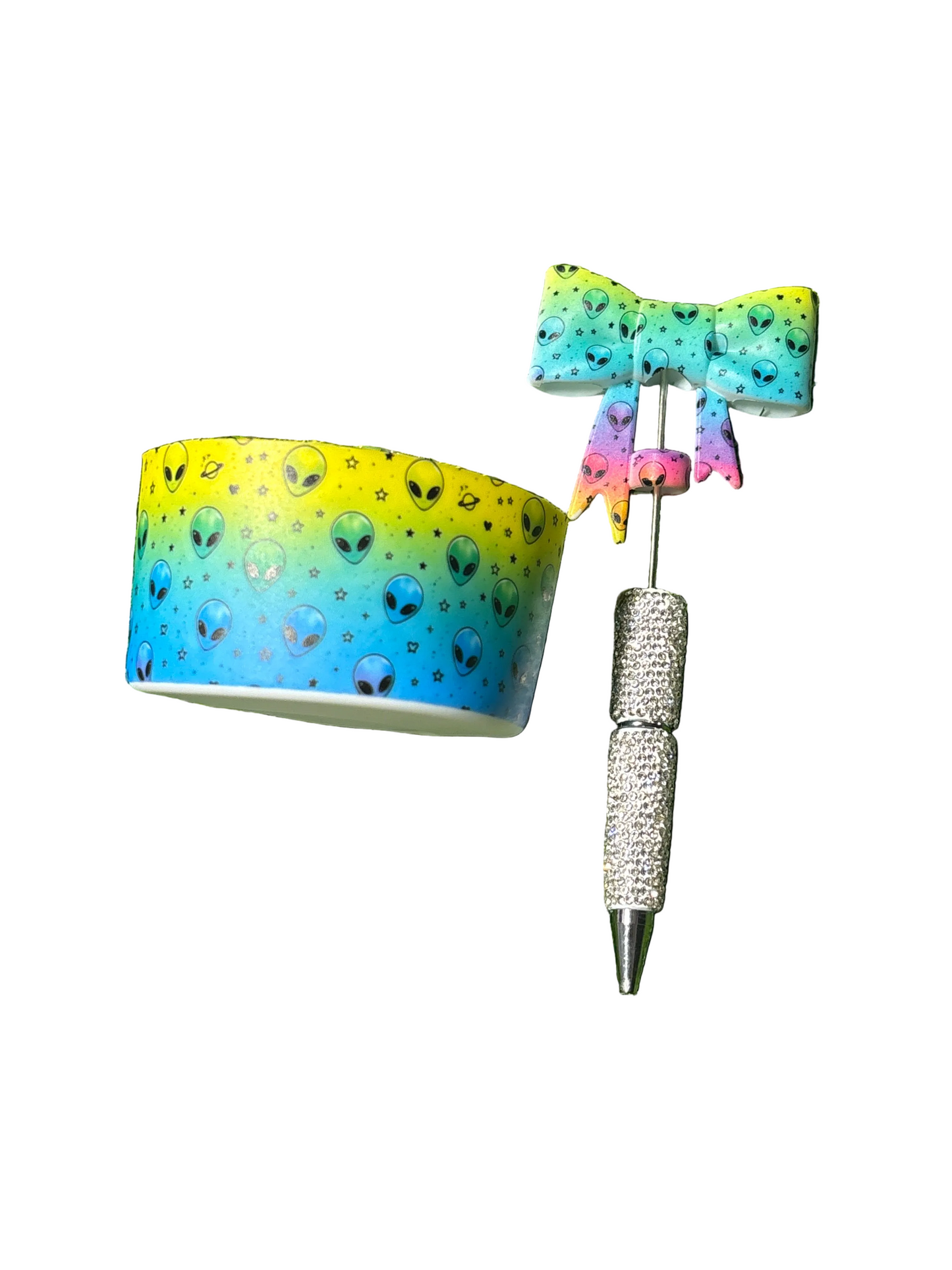 Alien 1 cup boot/ straw topper pen set (Copy)