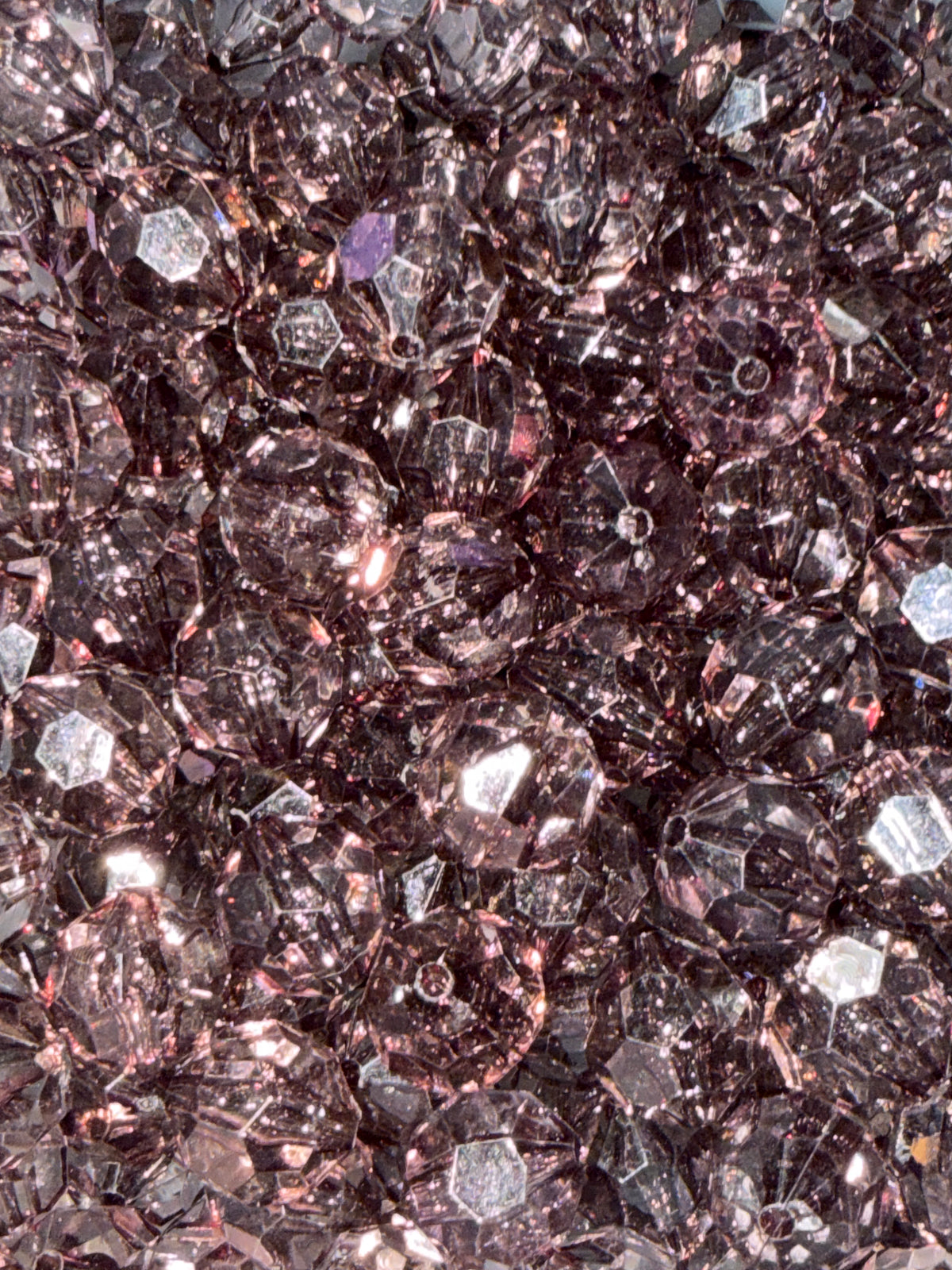 Purple shape texture acrylic bead #284