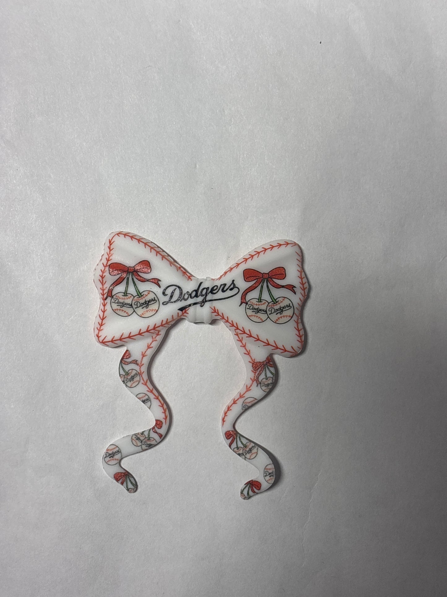 Dodgers flat silicone bow #137