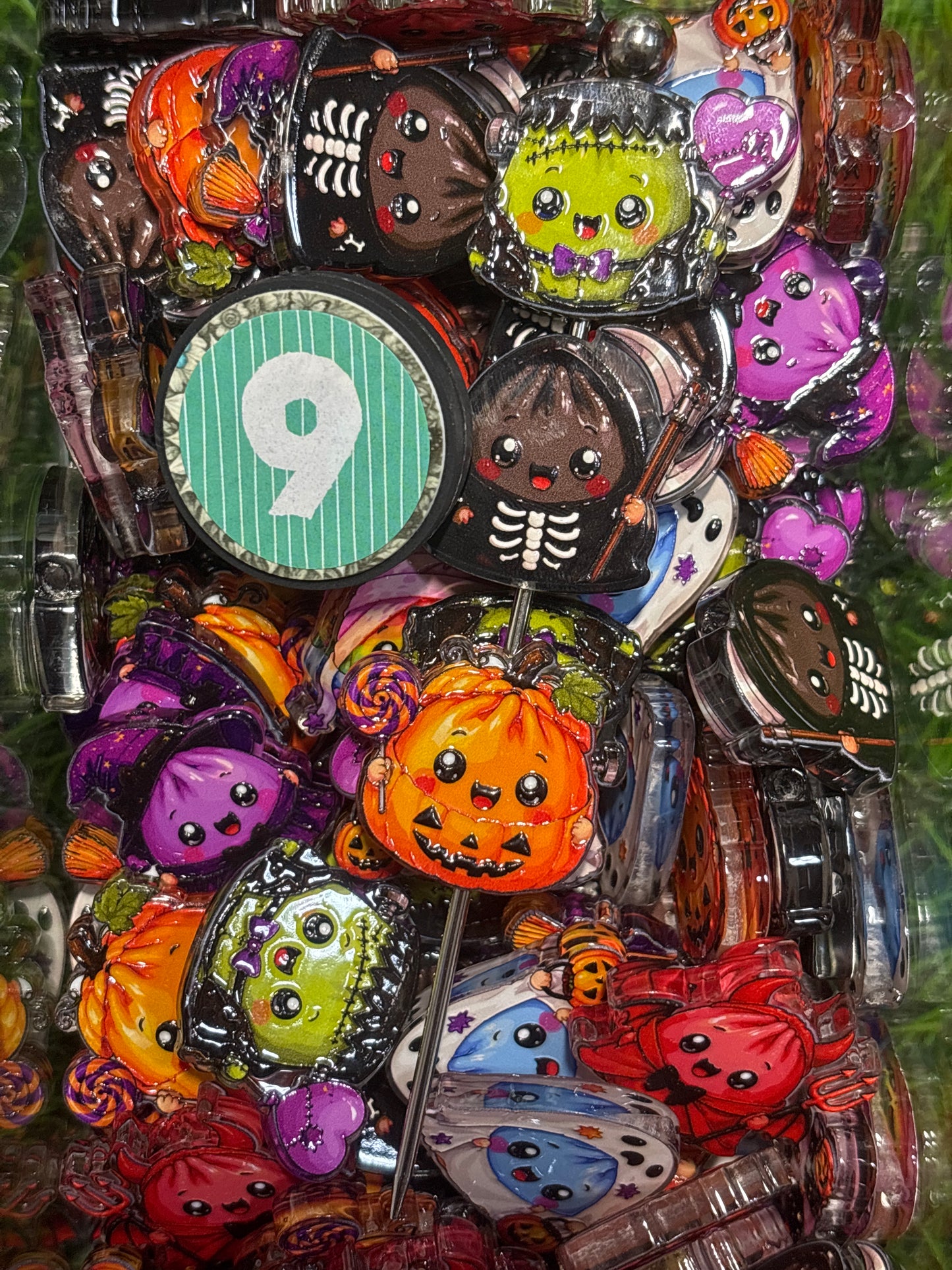 Halloween dumpling acrylic focal random pick #9