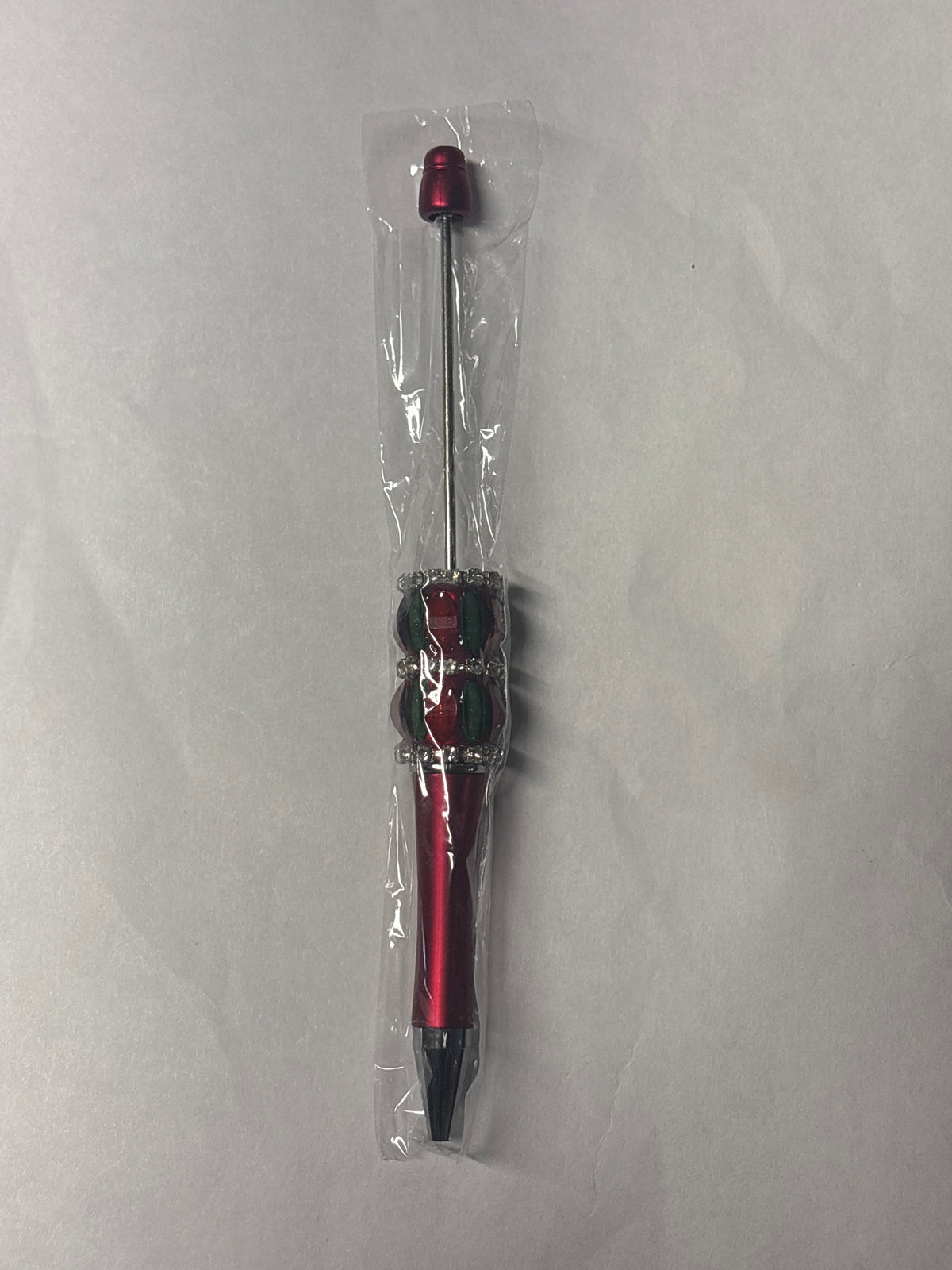 Green & red beadable pen #302