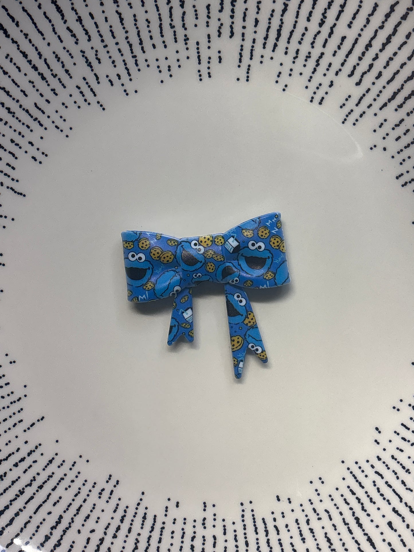 Mr.Cookie Monster bow