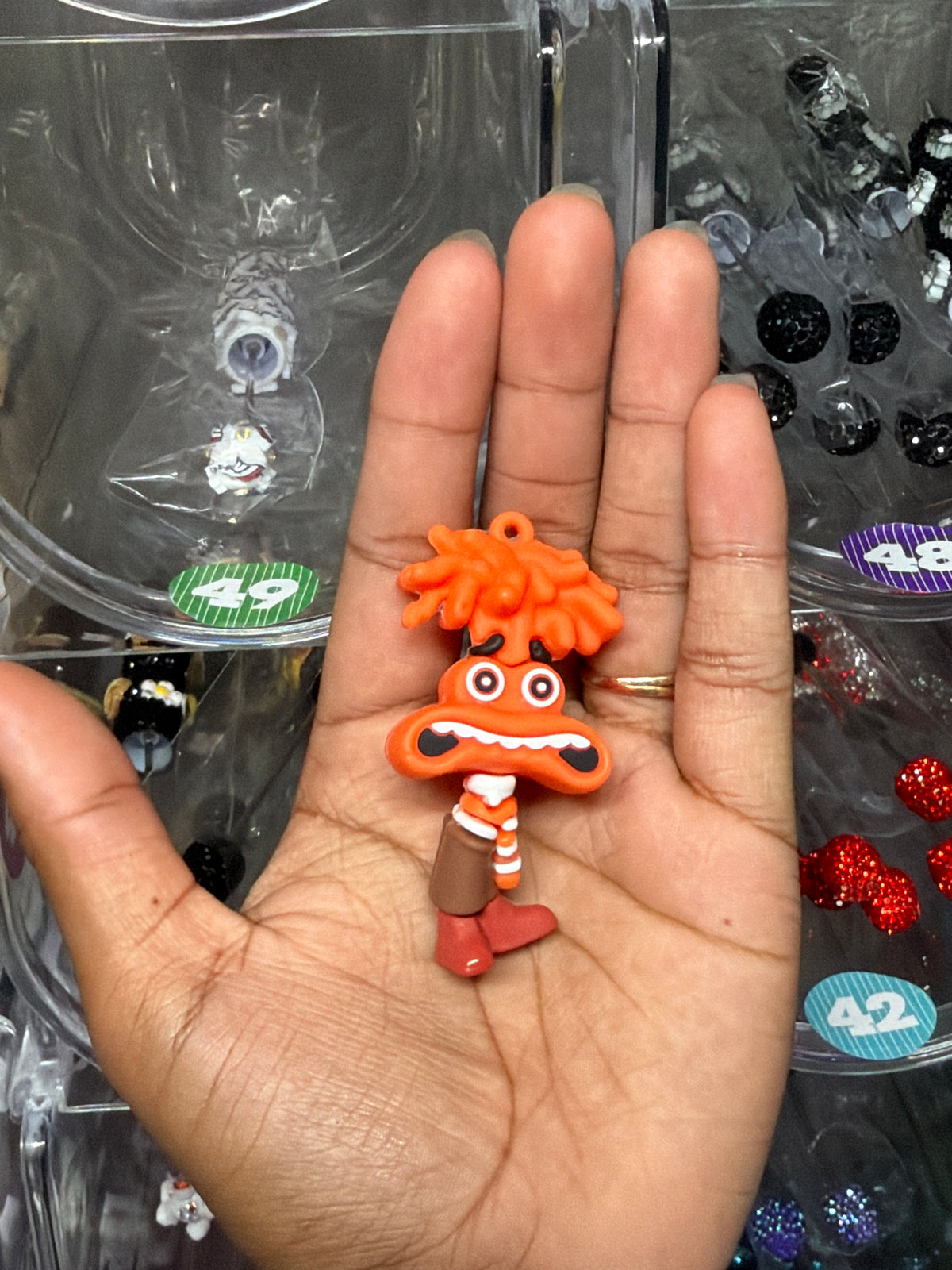 Anxiety rubber figure