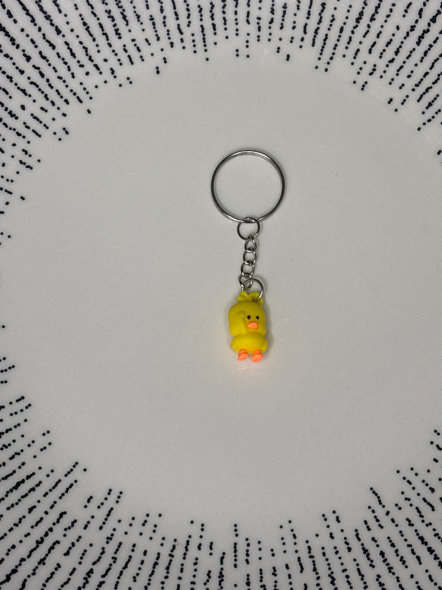 Rubber duck keychain