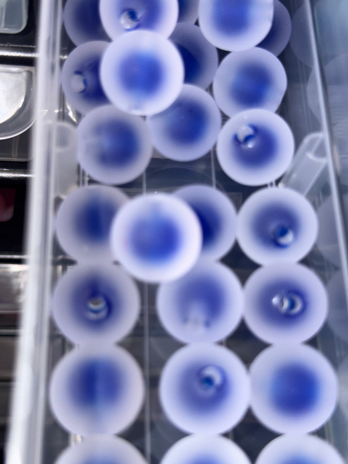 Dark blue Matt 16 mm acrylic bead #248