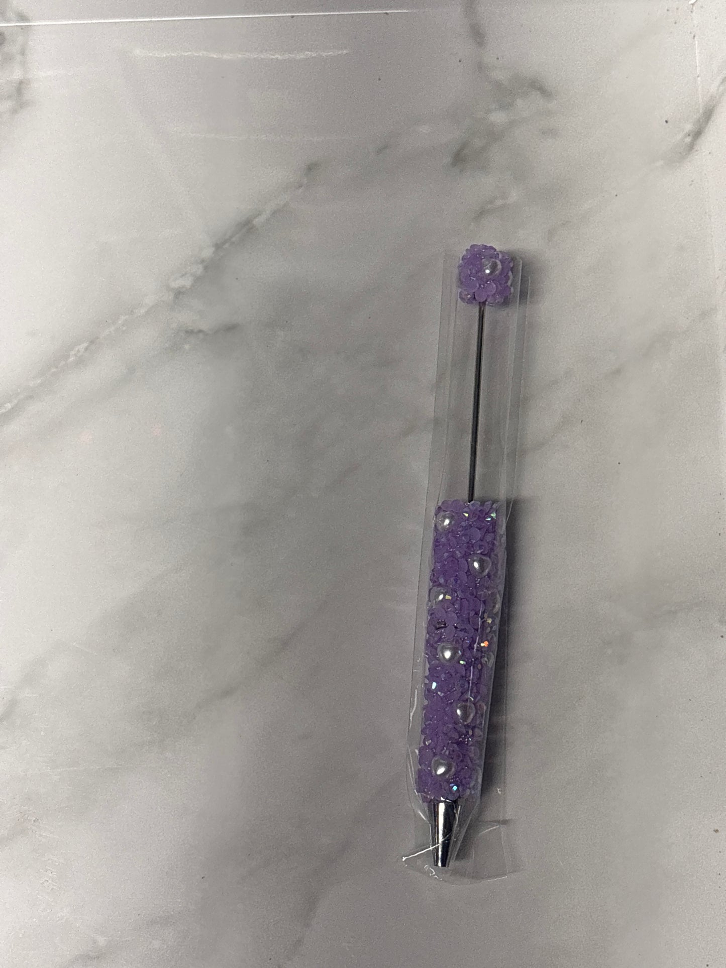 Purple sugar beadable pen