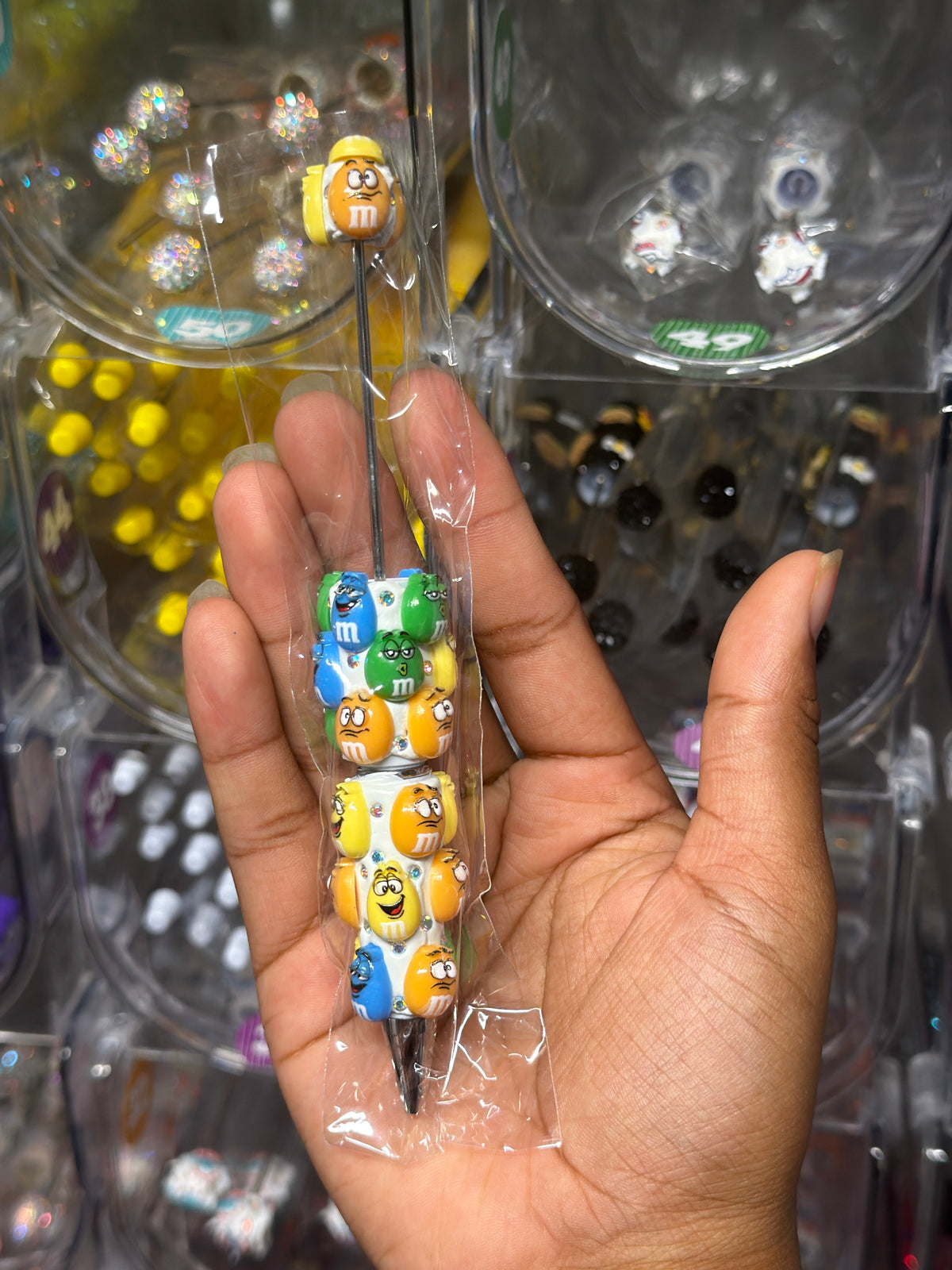 M&m clay beadable pen #33