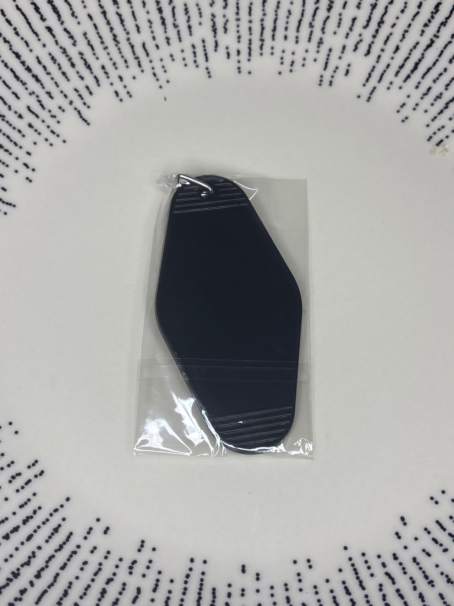 Black hotel keychain