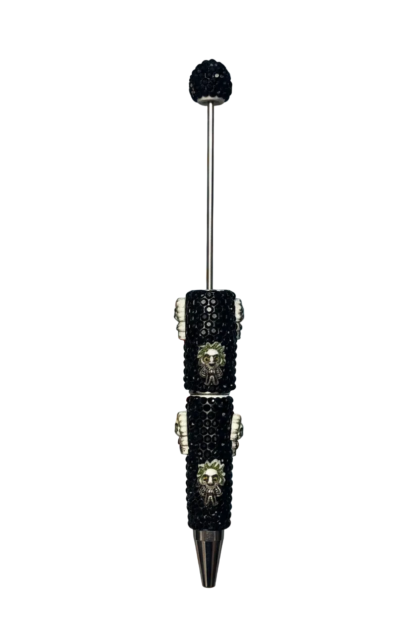 Beetlejuice beadable rhinestone pen #48