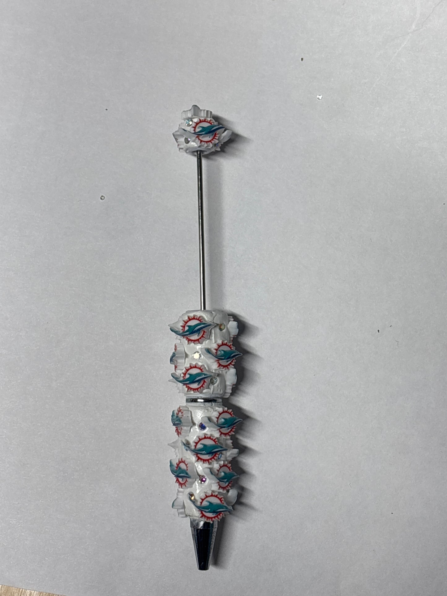Dolphins clay Rhinestone #32