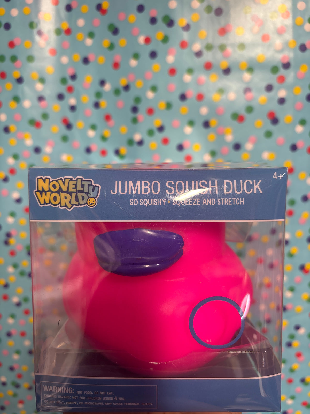 Pink squishy, jumbo duck
