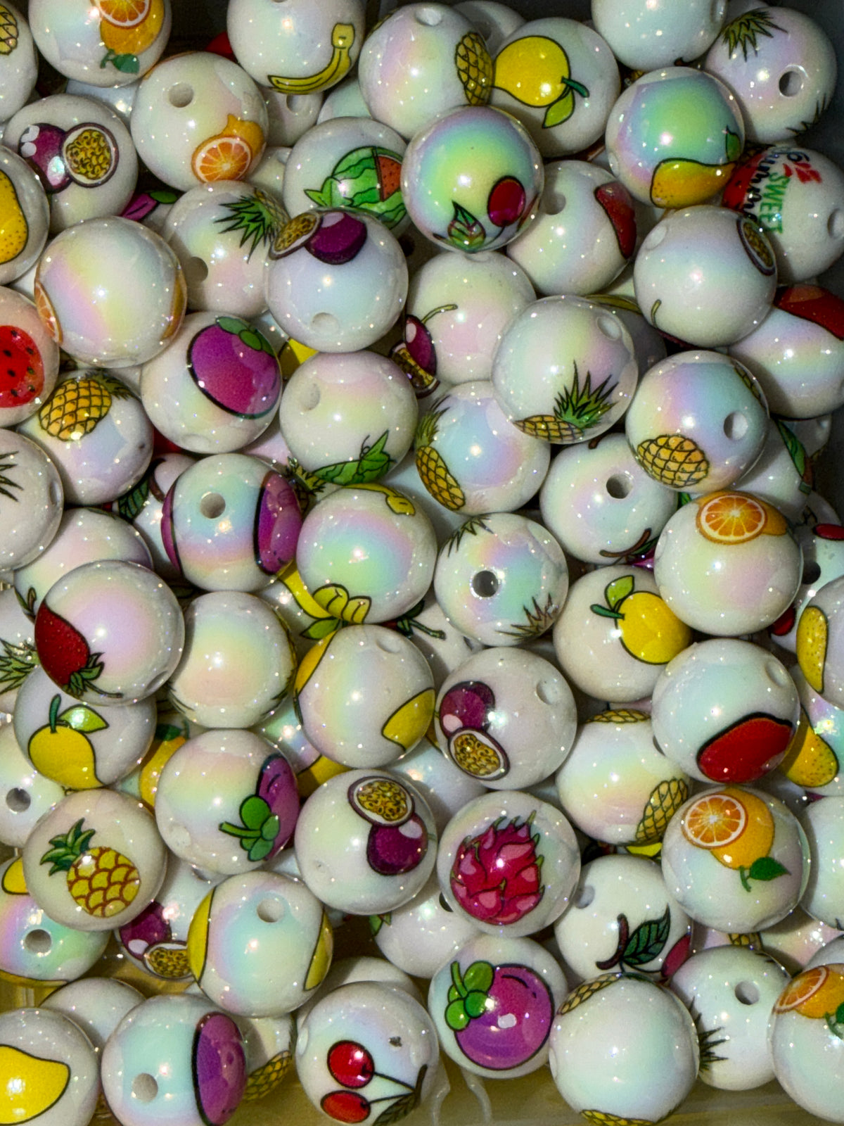 Random pick fruits arylic bead #232