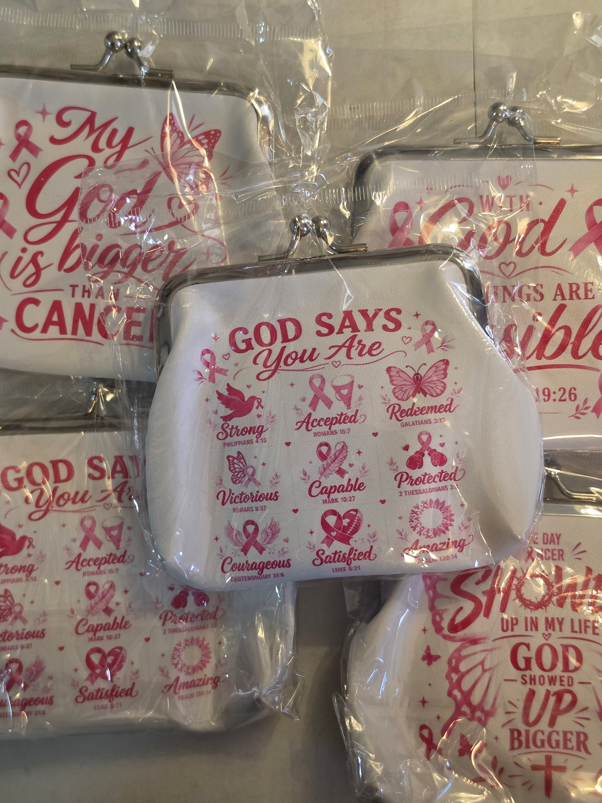 Random pick Breast cancer awareness coin purse