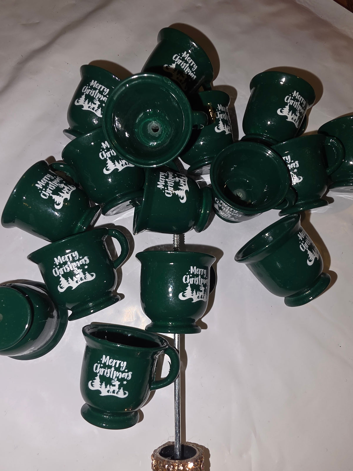 GREEN merry Christmas mug acrylic #265