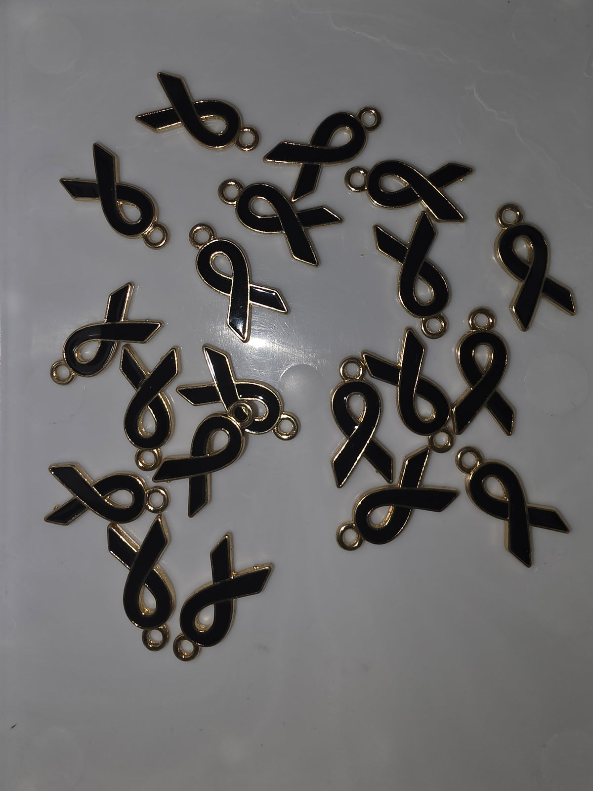 Black ribbon charm #97