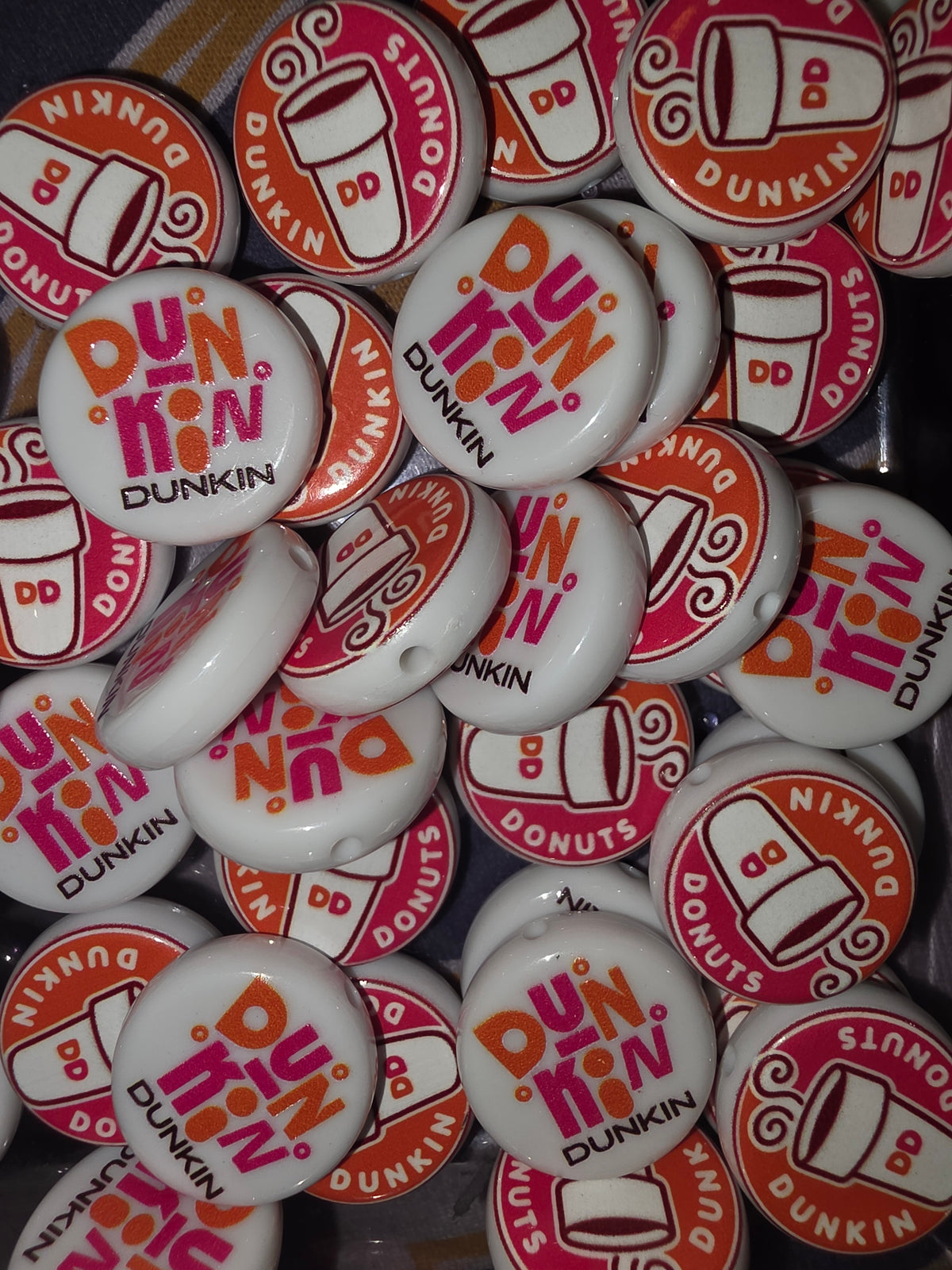 Random pick Dunkin dounts acrylic bead #281