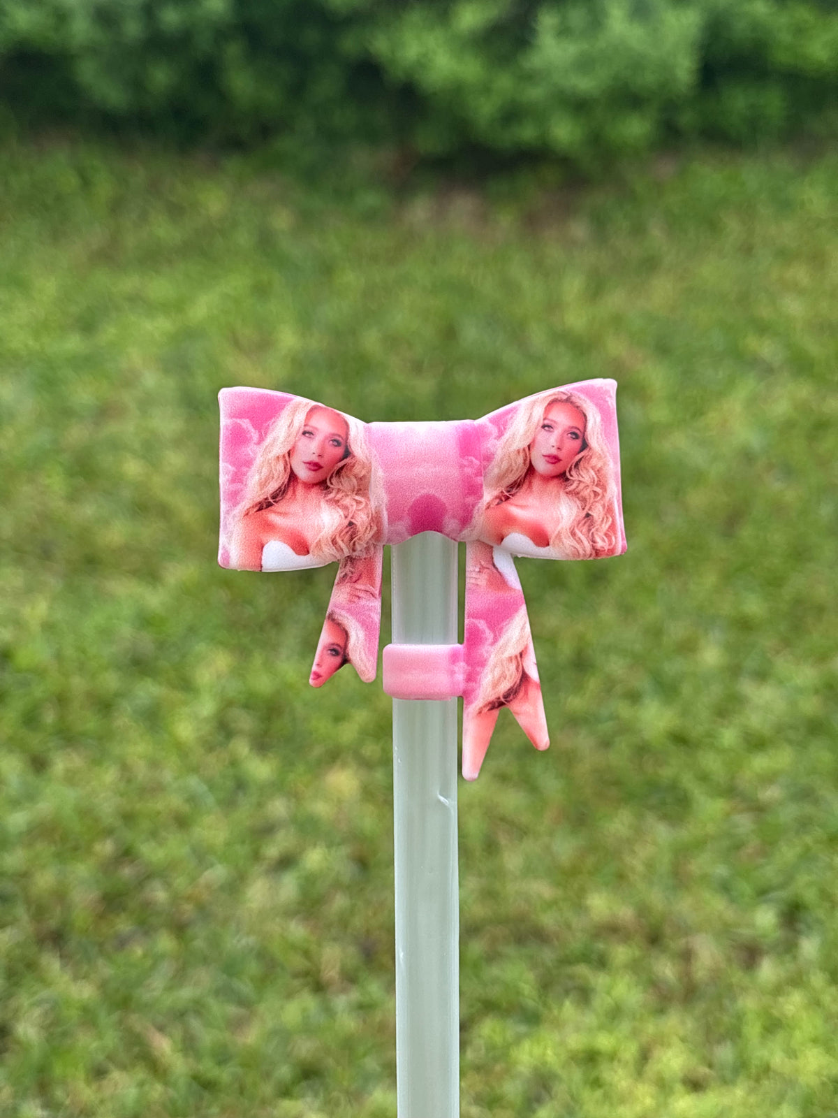 (LD + North exclusive ) megan moroney straw topper silicone bow