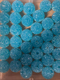 Blue sugar 20mm bead #34