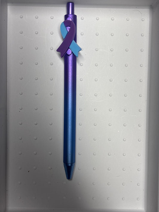 Suicide awareness, writing pen