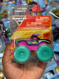 Purple & teal monster truck figurine