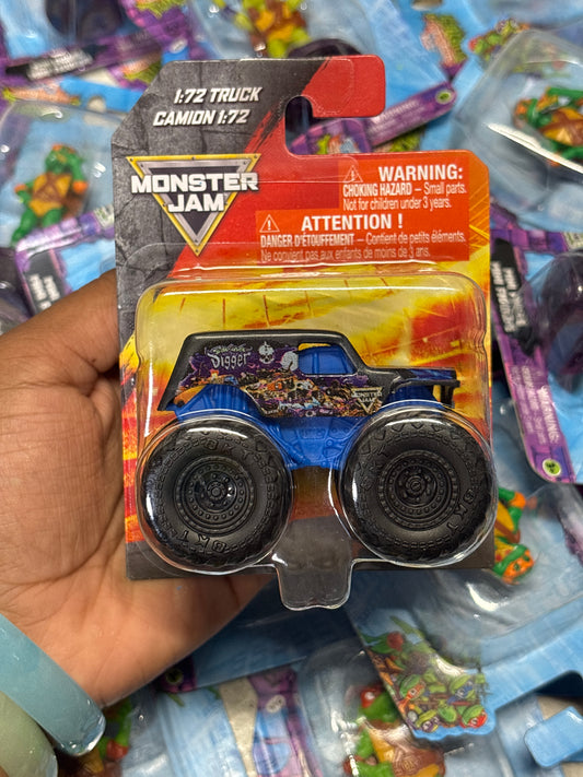 Blue & black monster truck figurine