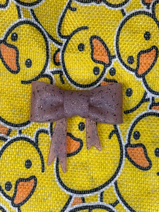 Coffee grind silicone bow