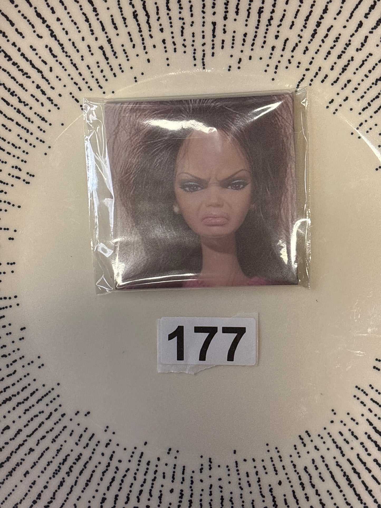 ( 177) Barbie sticky note