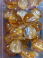 Brown marble acrylic 16 mm bead #124