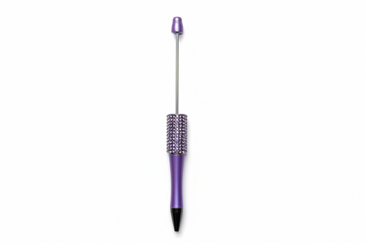 Purple regular rhinestone pen