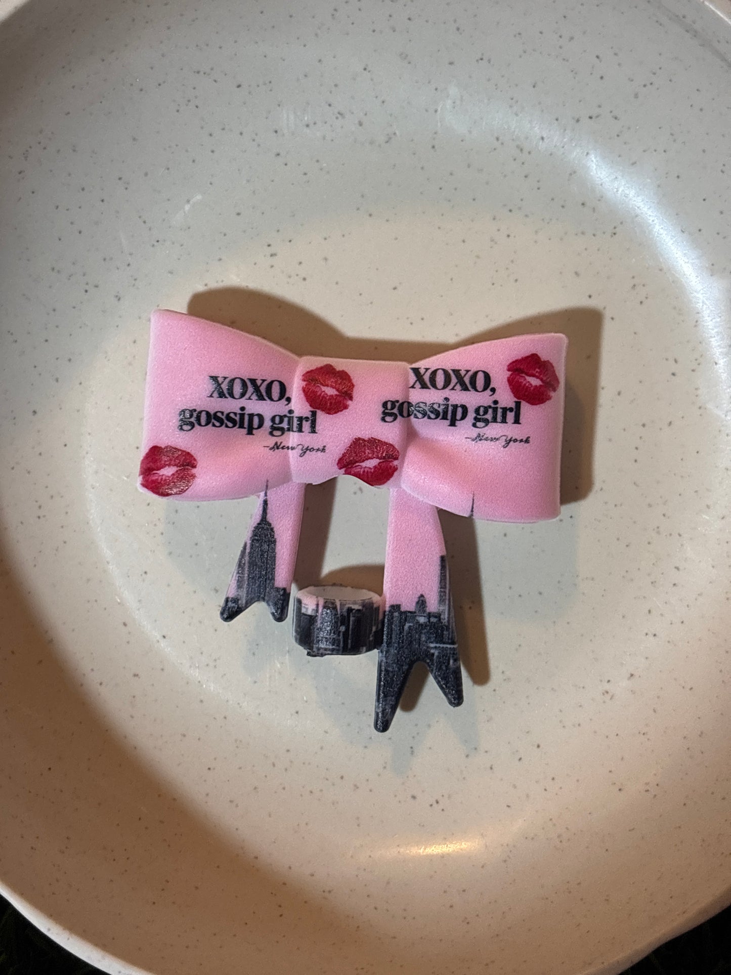 XoXo gossip girl straw topper bow