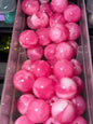 Pink marble 16 acrylic bead #201