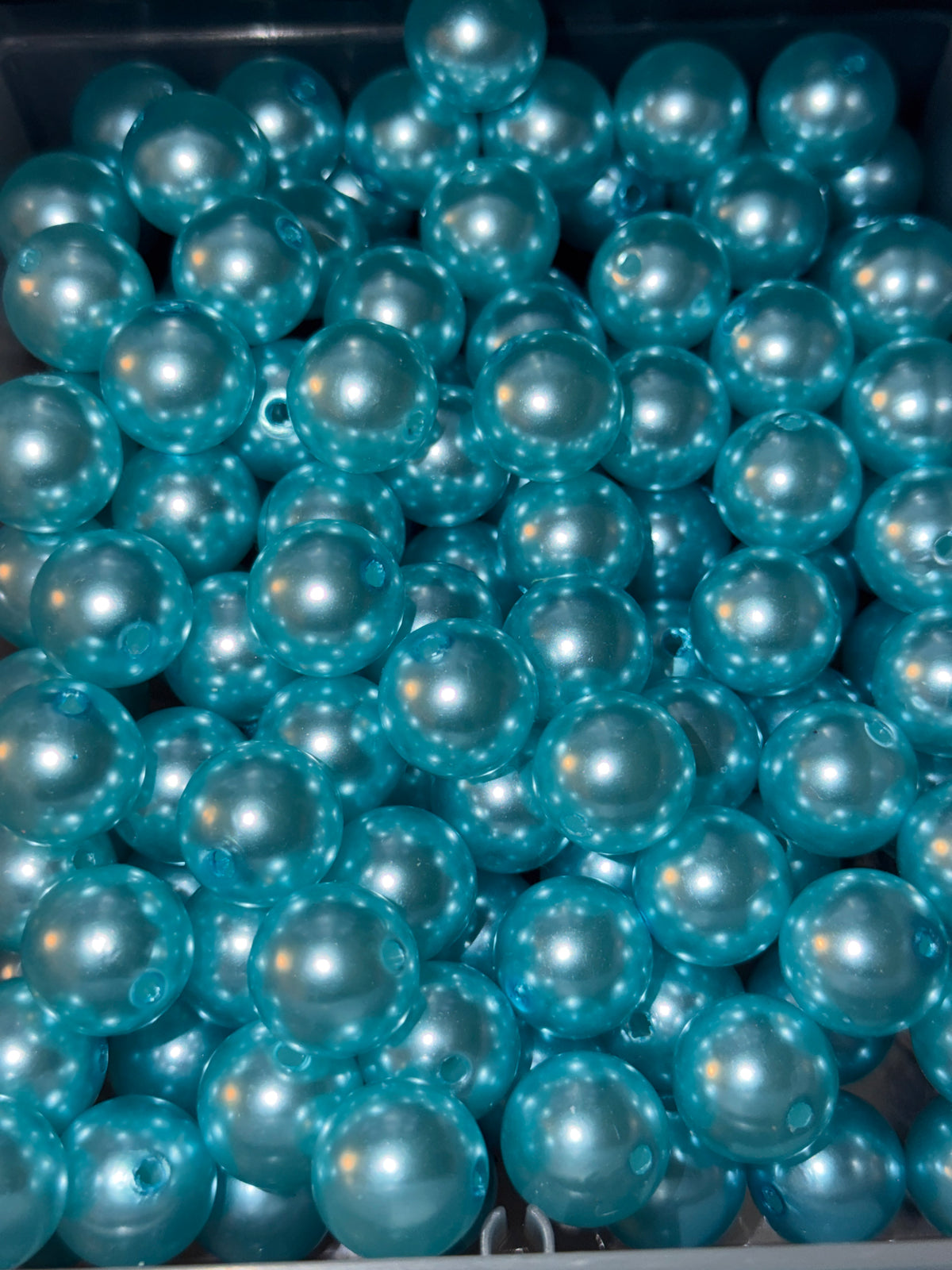 Blue 16mm acrylic bead #225