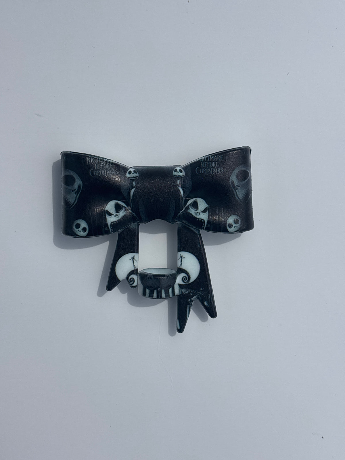 Nightmare before Christmas straw topper bow #127