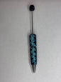 Blue & black zigzag Rhinestone #30