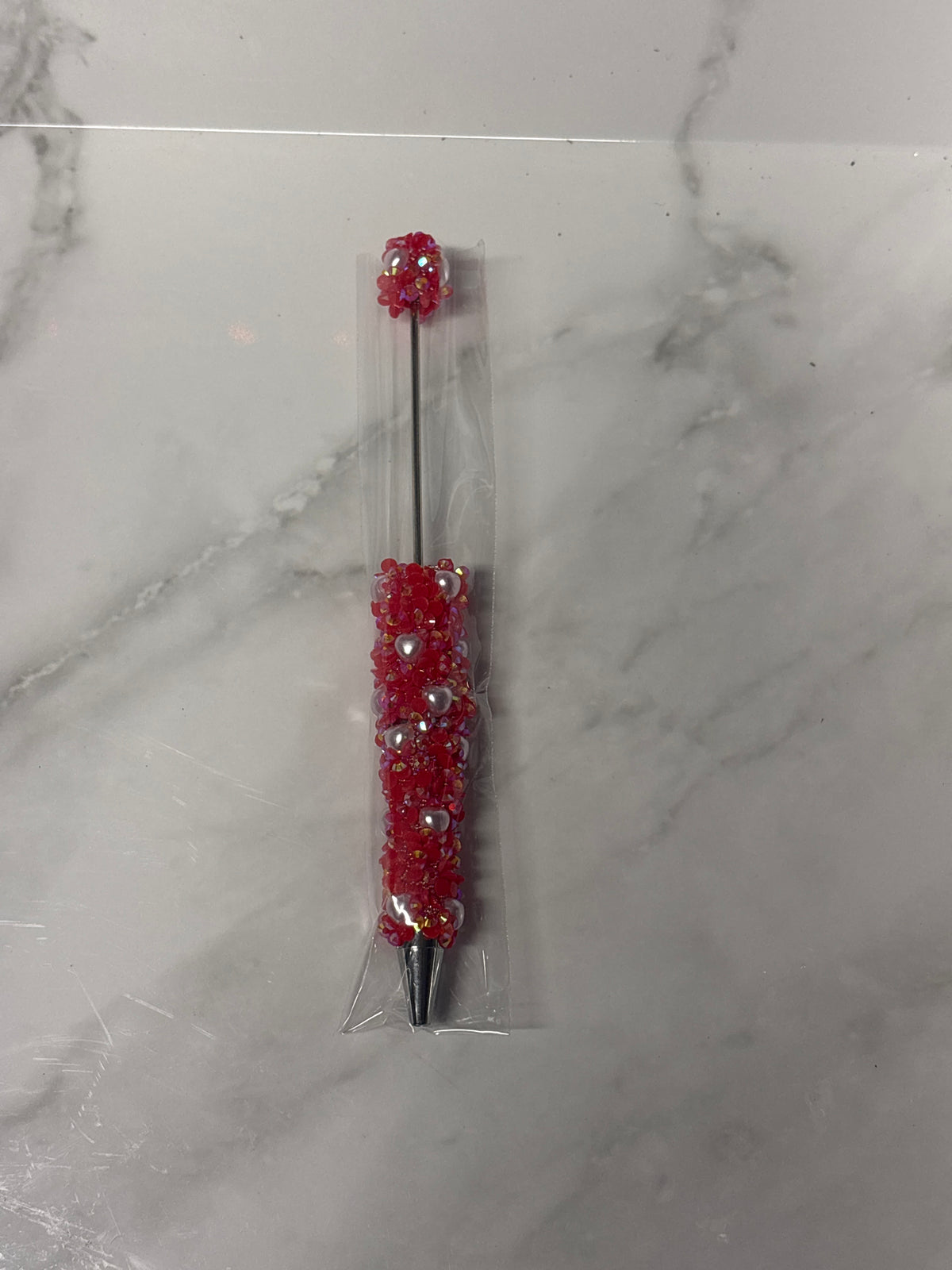 Red sugar beadable pen