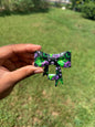 Oogie boogie silicone bow straw topper (C)