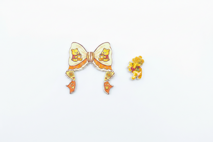 pooh acrylic bow set#30