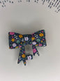 Flowers straw topper bow #98