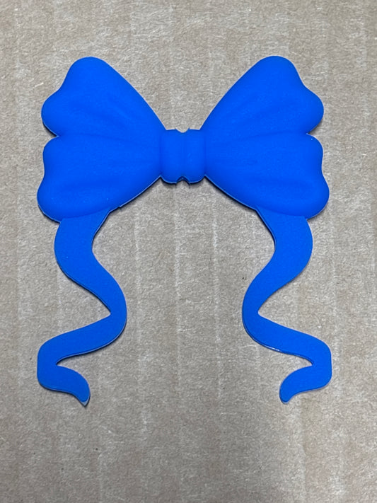 Blue silicone flat bow