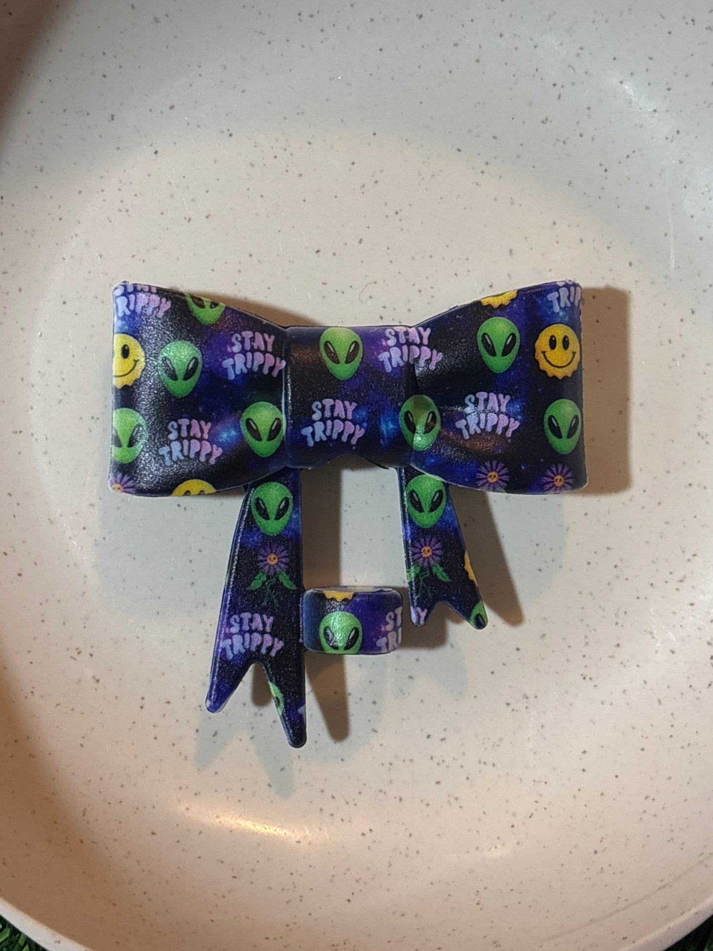 Alien straw topper bow (2)