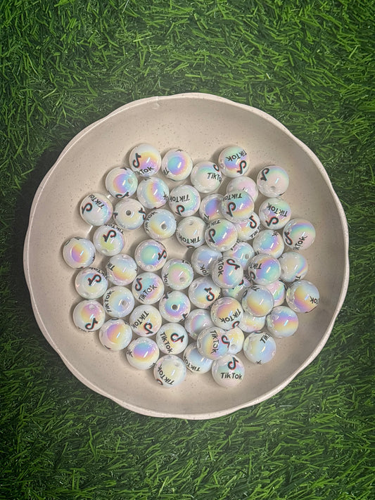 TikTok acrylic 16 mm bead