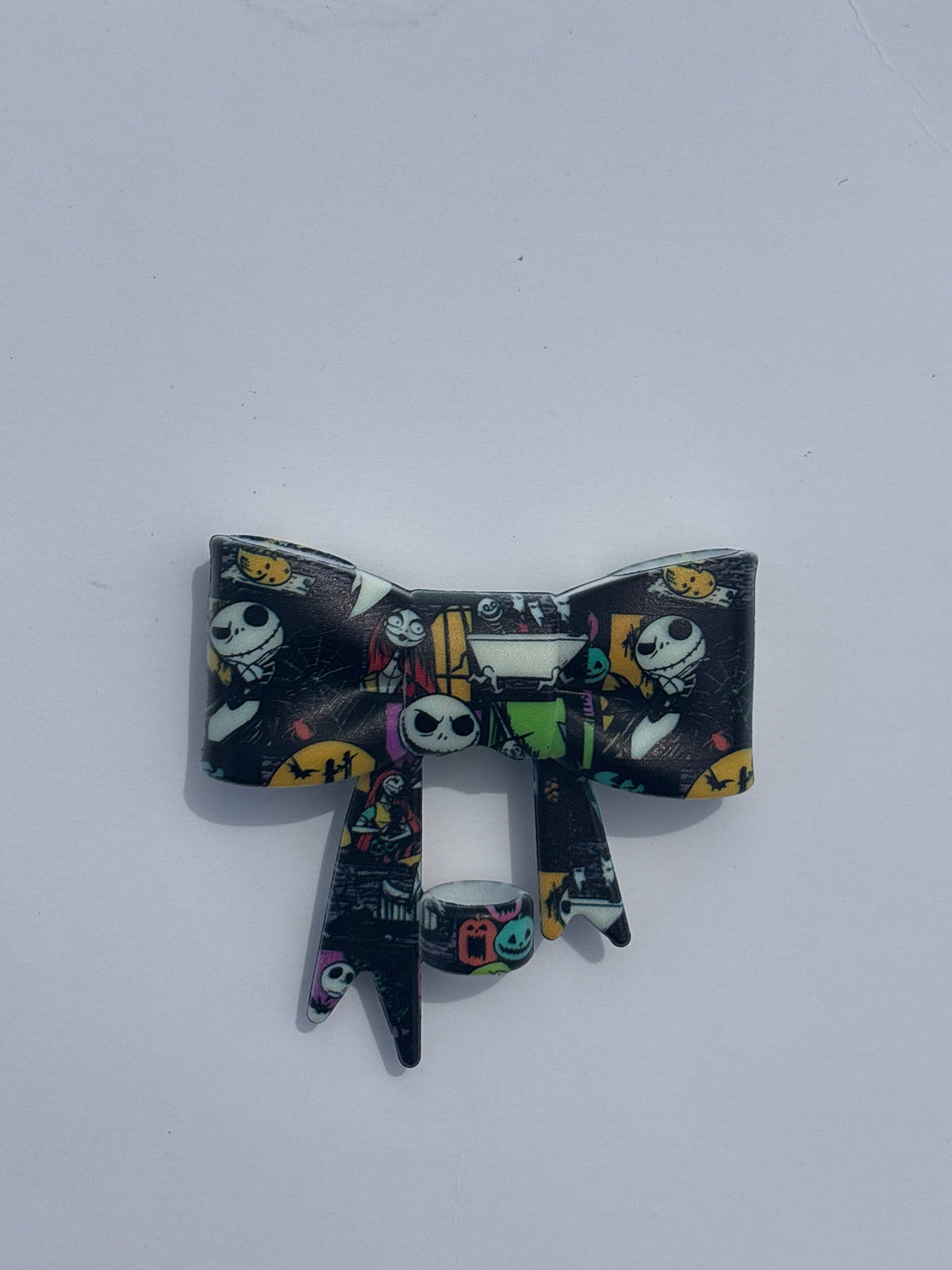 Jack & sally straw topper bow #126