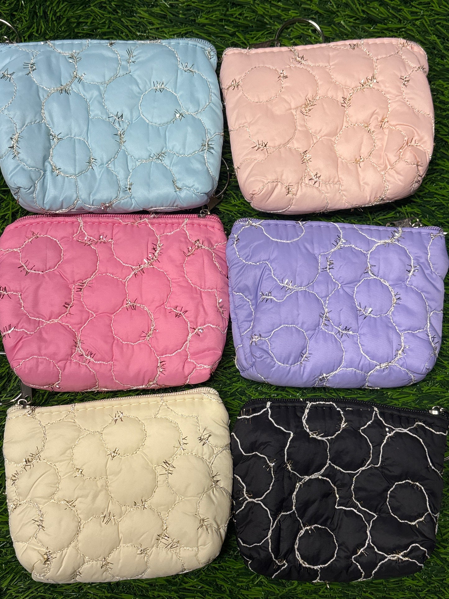 Flower Coin purse set of 6 J