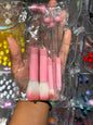 Pink makeup brush set #4