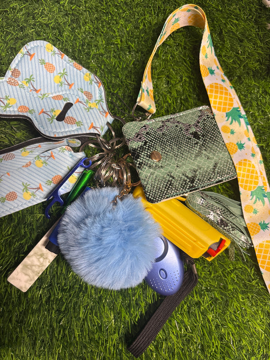 Pineapple self defense keychain